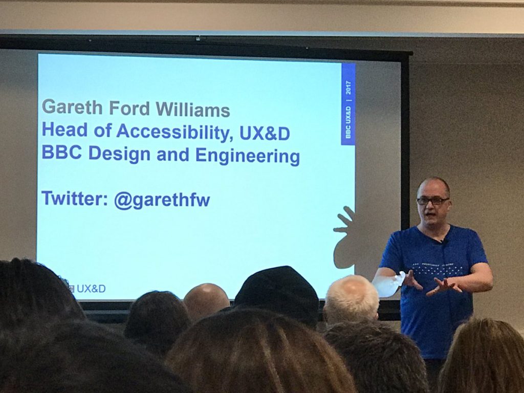 Gareth Ford Williams talking fonts and accessibility 