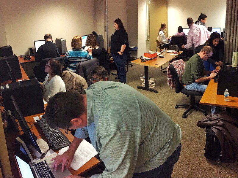 The United team working with people with disabilities to test the ability to book a flight on United dot com
