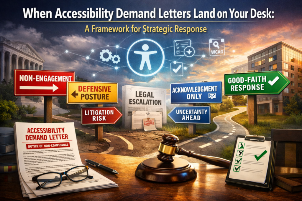 When Accessibility Demand Letters Land on Your Desk. A Framework for Strategic Response