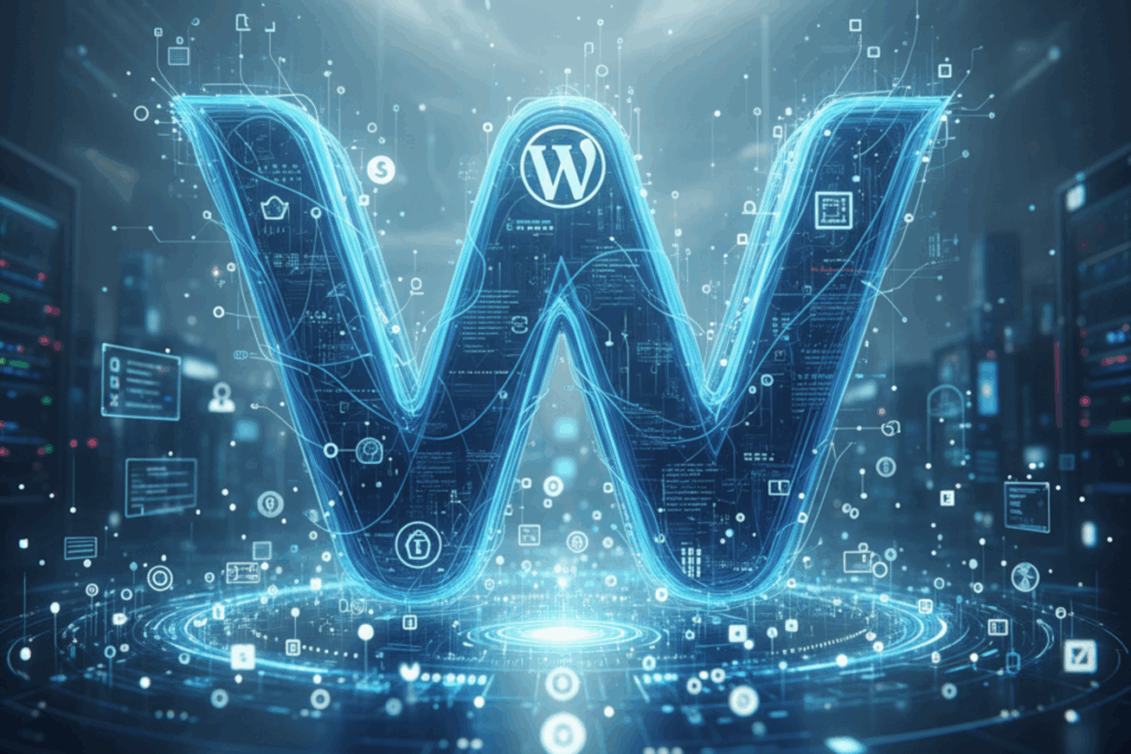 A big W representing Wordpress and its ecosystem