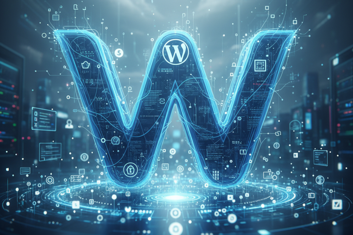 A big W representing Wordpress and its ecosystem