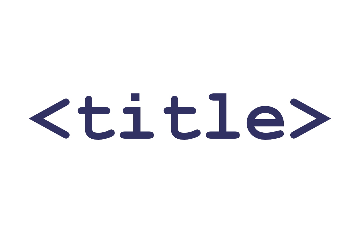 An HTML title element
